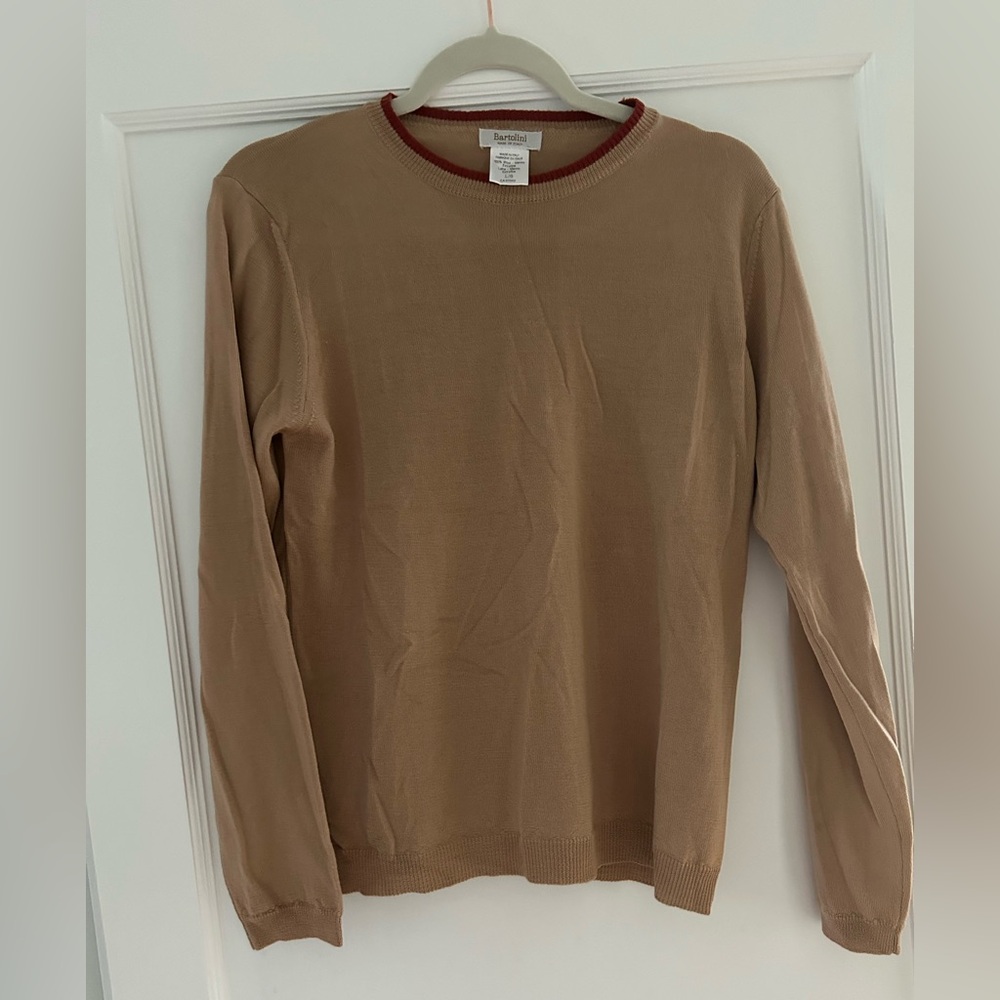 Banana Republic Tan Crew Neck Sweater